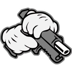 Mickey Hands Gun Decal