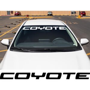 Mustang Coyote Windshield Banner