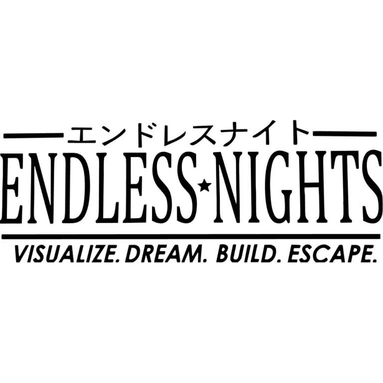 Endless Nights Japanese Decal