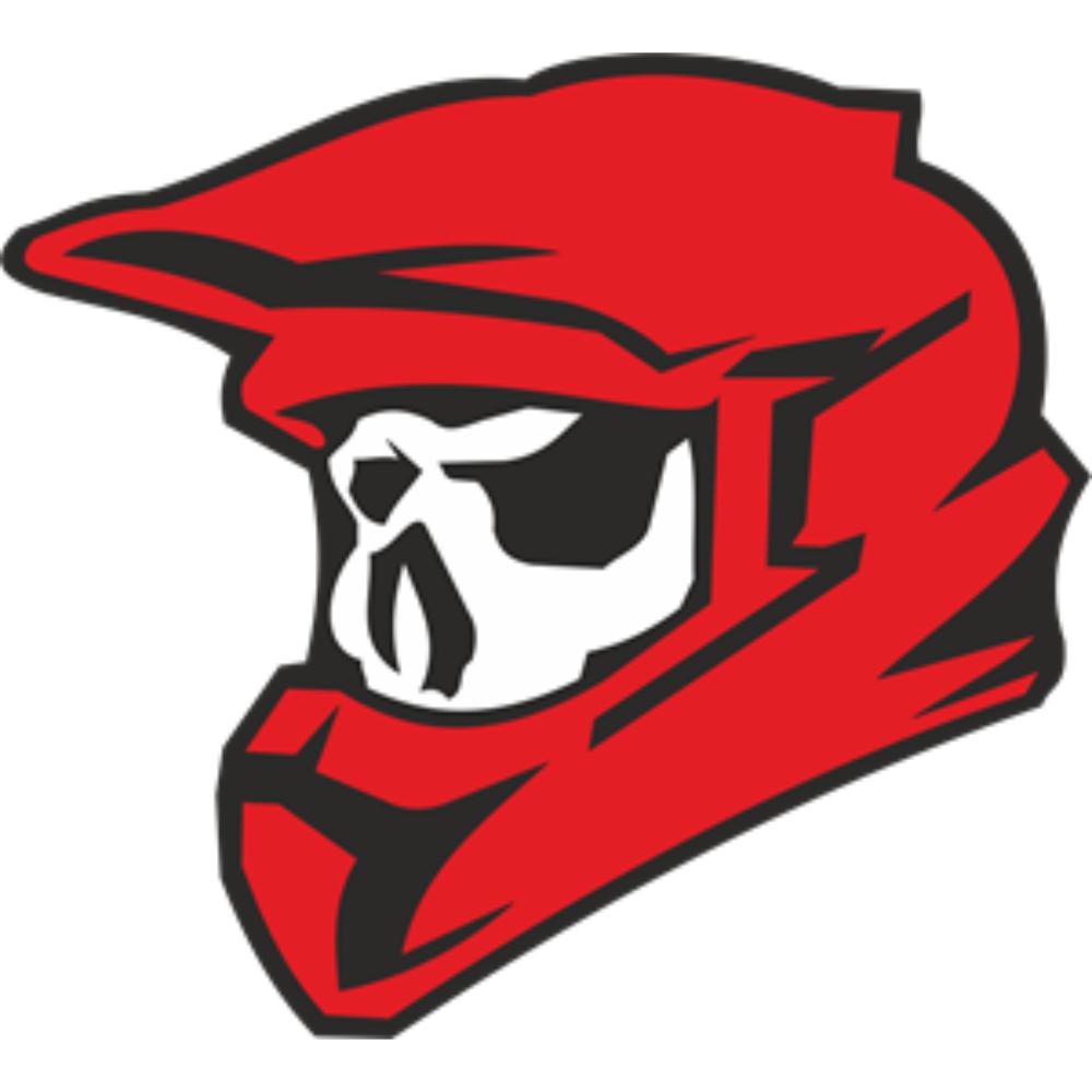 Skull Motocross Decal