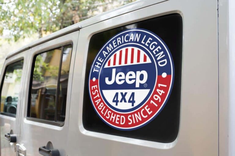 Jeep The American Legend Decal sticker