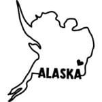 Alaska State Outline Decal