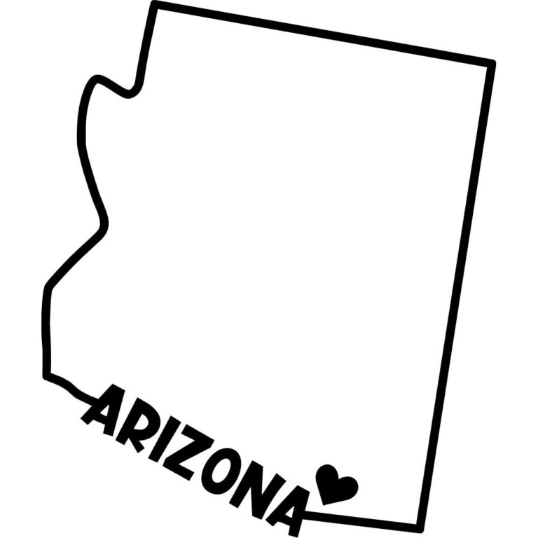 Arizona State Outline Decal