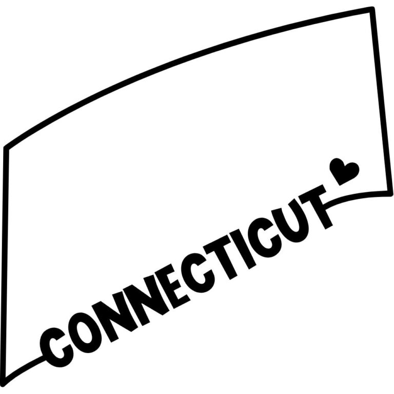 Connecticut State Outline Decal