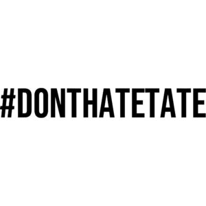 #DONTHATETATE Andrew Tate Decal