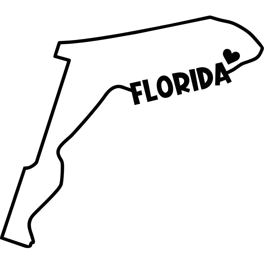Florida State Outline Decal