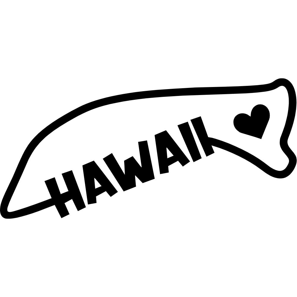 Hawaii State Outline Decal