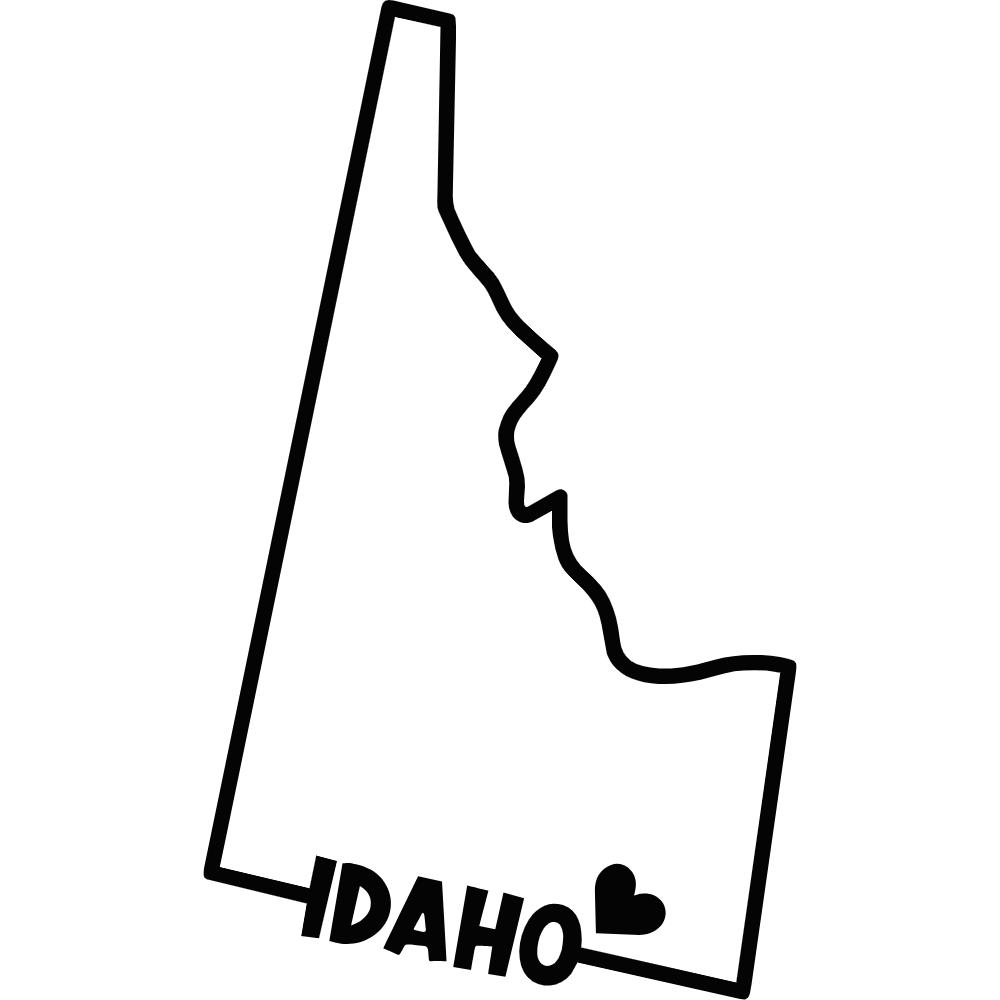 Idaho State Outline Decal