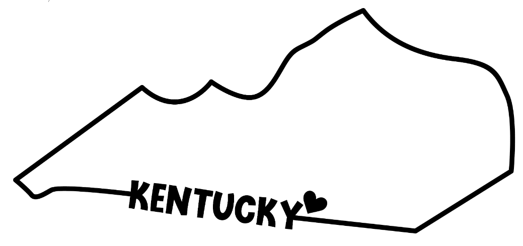 Kentucky State Outline Decal