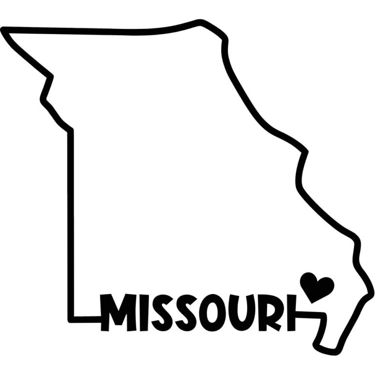 Missouri State Outline Decal