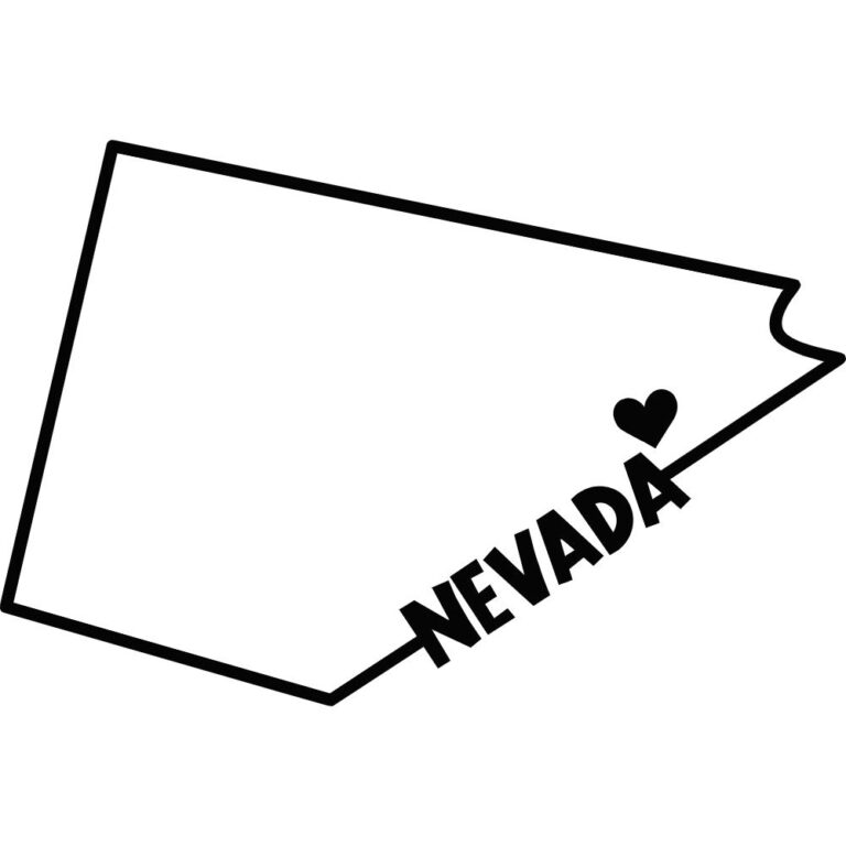 Nevada State Outline Decal