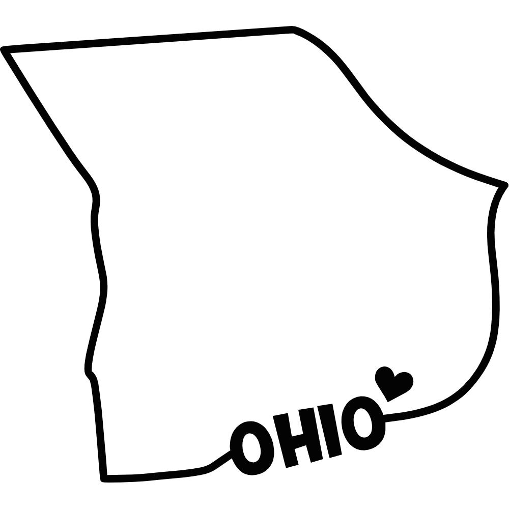 Ohio State Outline Decal