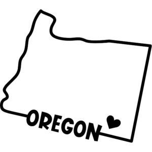 Oregon State Outline Decal