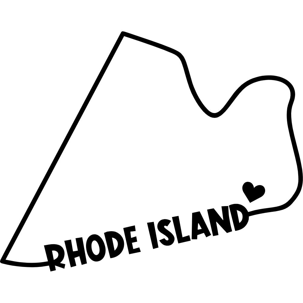 Rhode Island State Outline Decal