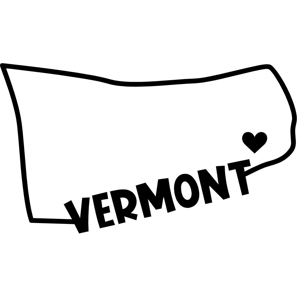 Vermont State Outline Decal