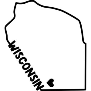 Wisconsin State Outline Decal