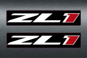 Chevy Camaro ZL1 Domed Visor Airbag Warning Badge Covers