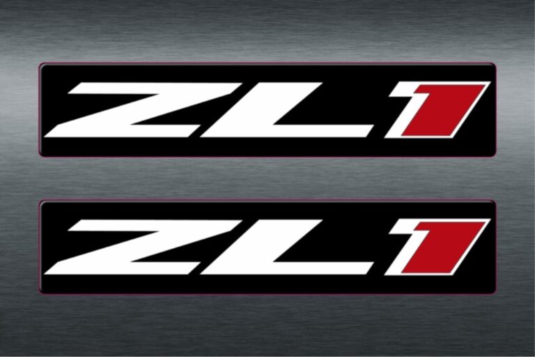 Chevy Camaro ZL1 Domed Visor Airbag Warning Badge Covers