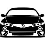 Acura TL Integra RSX Type S Silhouette Decal