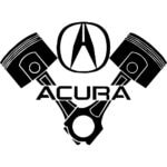 Acura Piston Decal