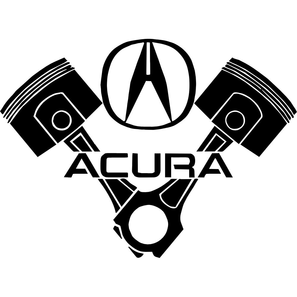 Acura Piston Decal