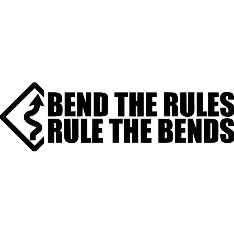 Bend The Rules Rule The Bends Decal