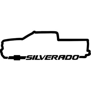 Chevy Silverado Silhouette Decal