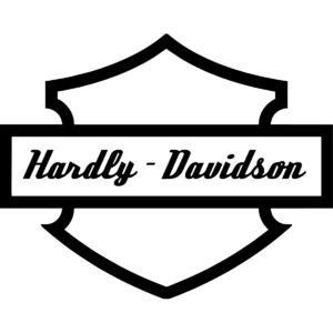 Hardly Harley Davidson Decal