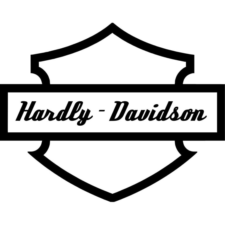 Hardly Harley Davidson Decal