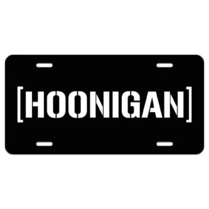 Hoonigan Aluminum License Plate