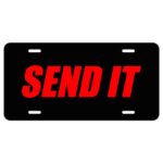 Send It Aluminum License Plate