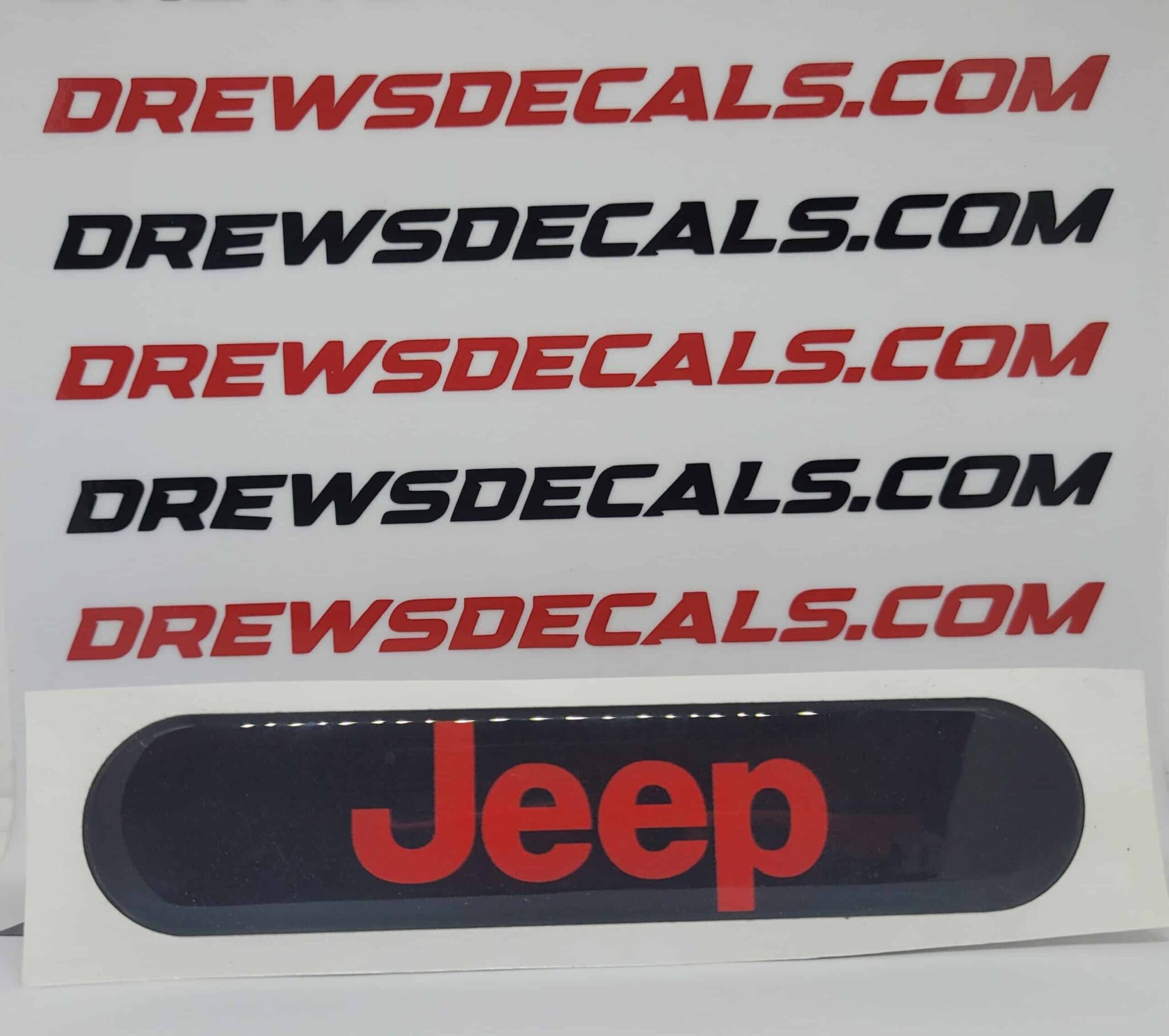 Jeep Red Husky Liners Replacement Domed Badge