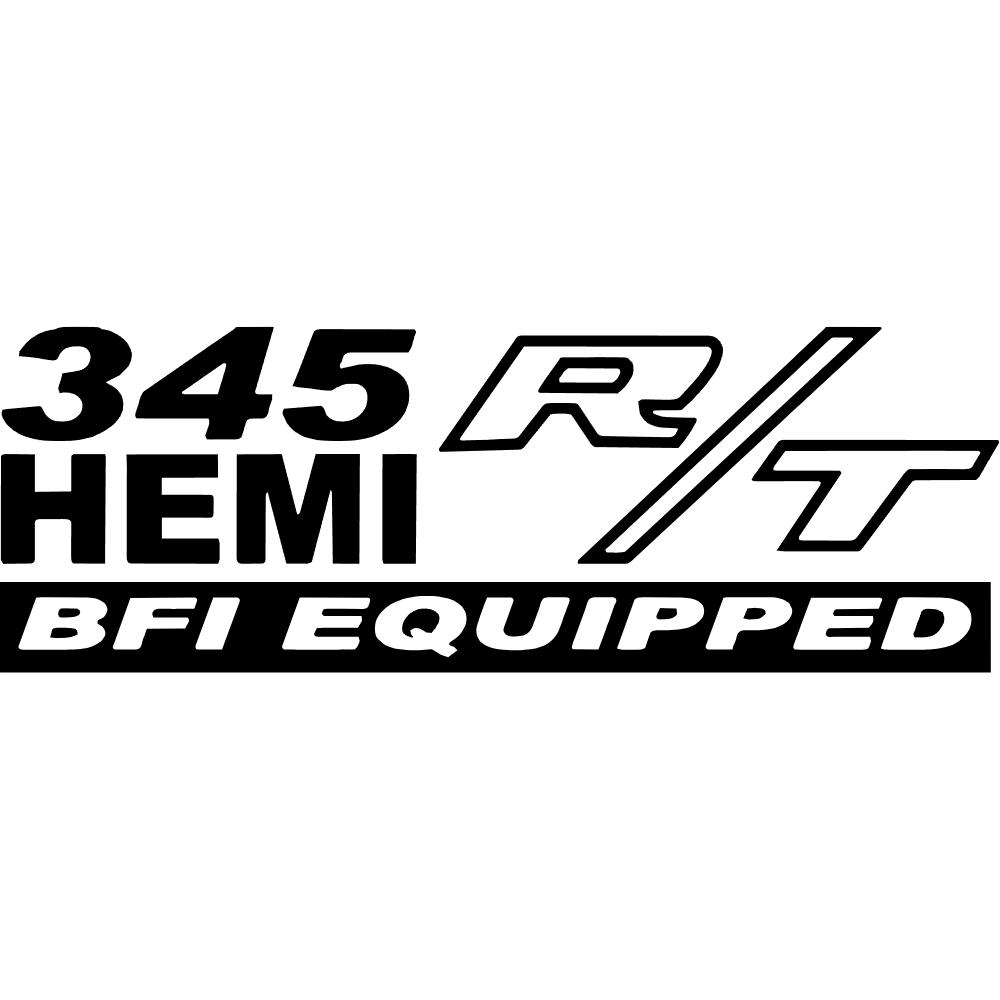 345 Hemi R/T BFI Equipped Decal