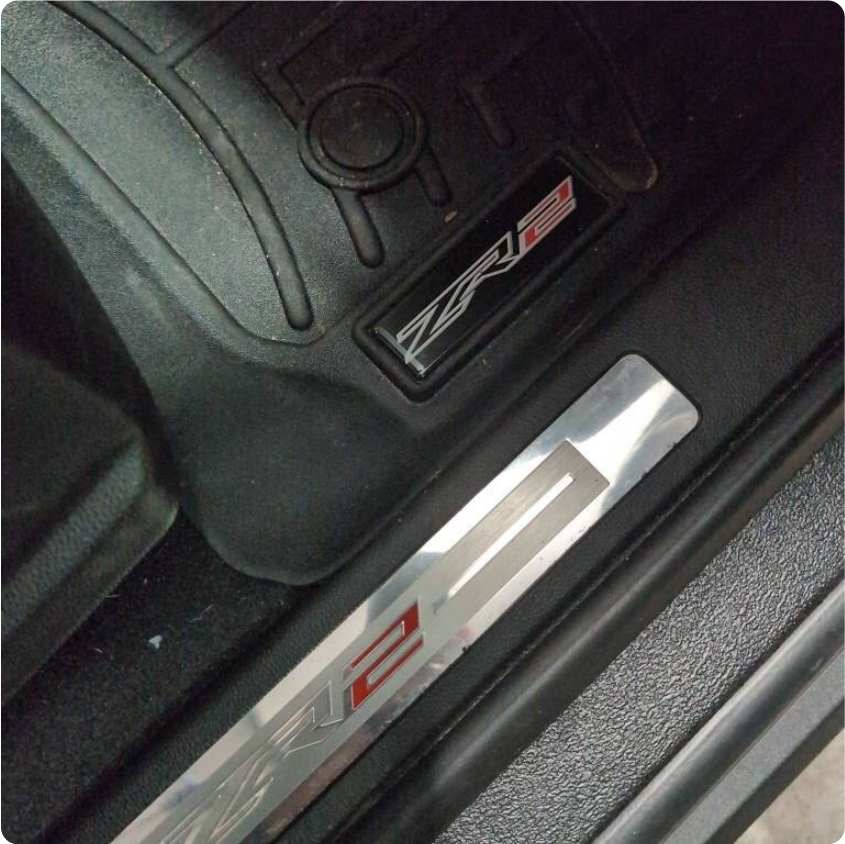 Chevy ZR2 WeatherTech Floor Mat Replacement Domed Badge