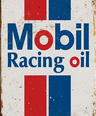 Mobil Racing Oil Vintage Sign