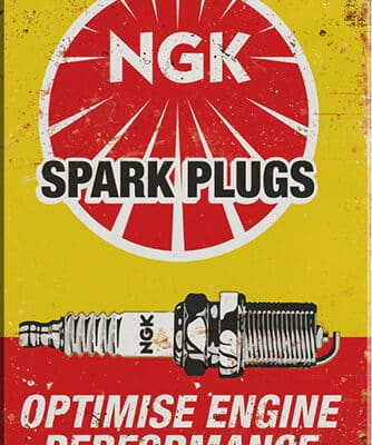 NGK Spark Plugs Vintage Sign