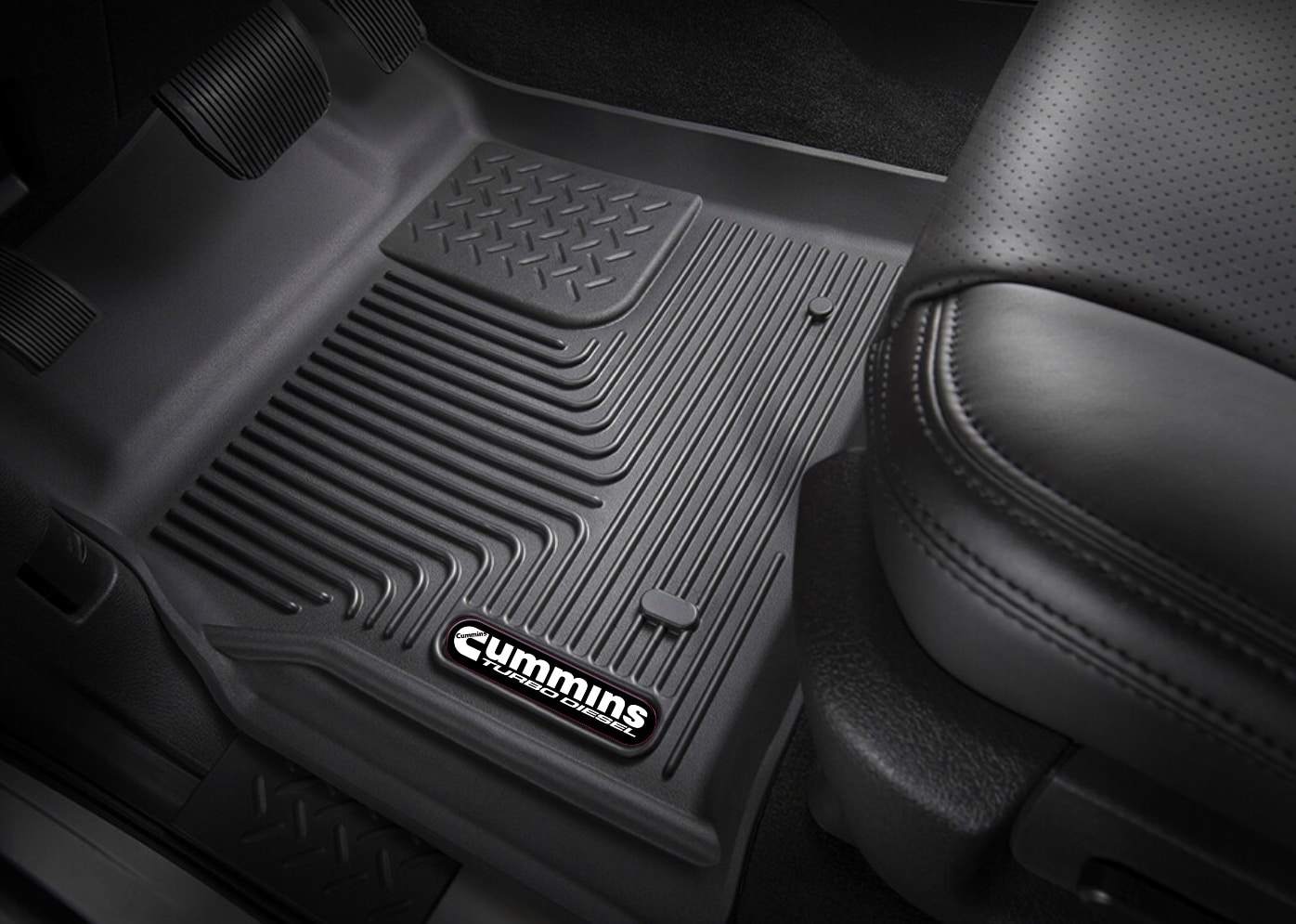 Cummins Turbo Diesel Husky Liners Floor Mat Badge