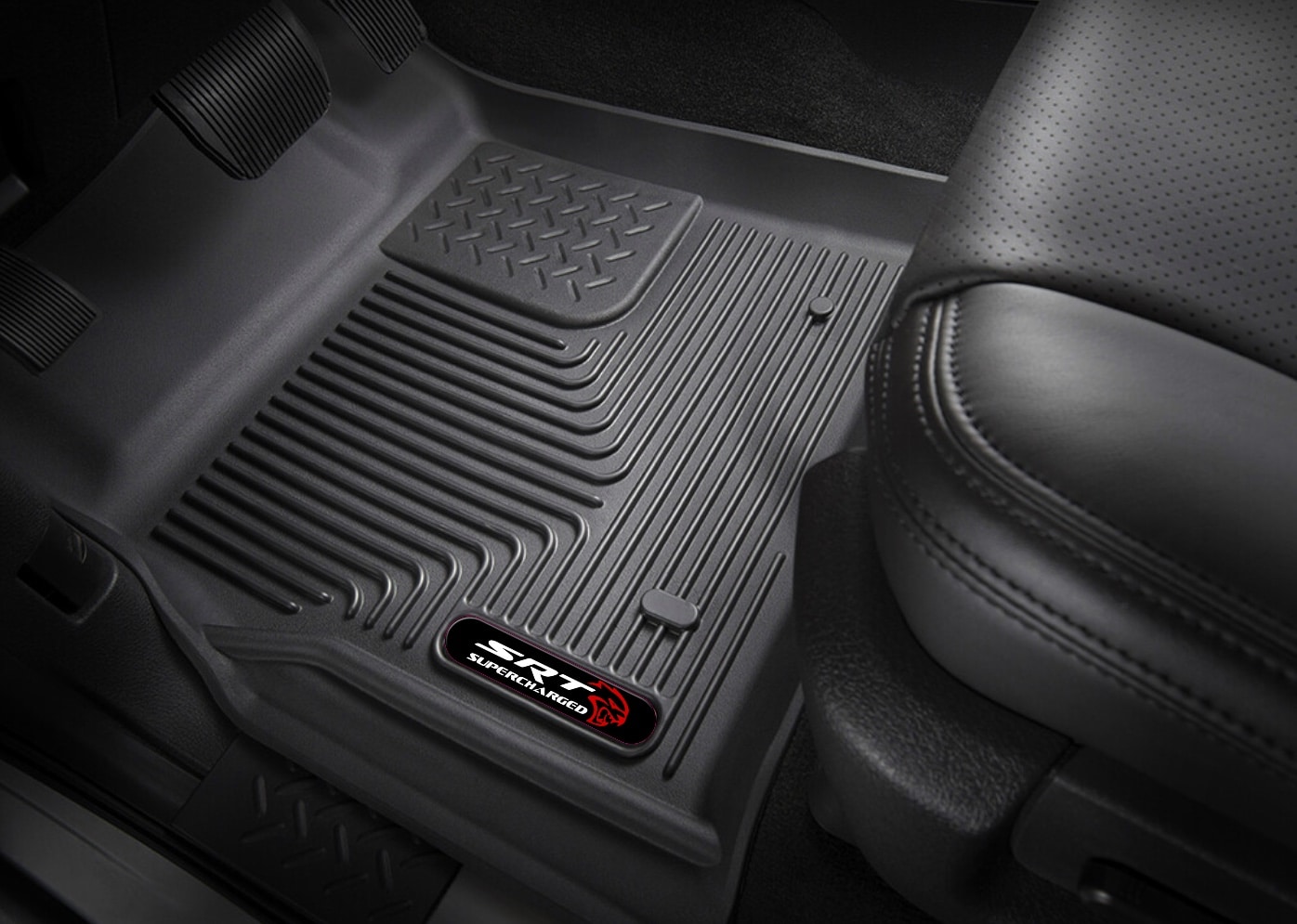 Hellcat SRT Supercharged Husky Liners Floor Mat Badge