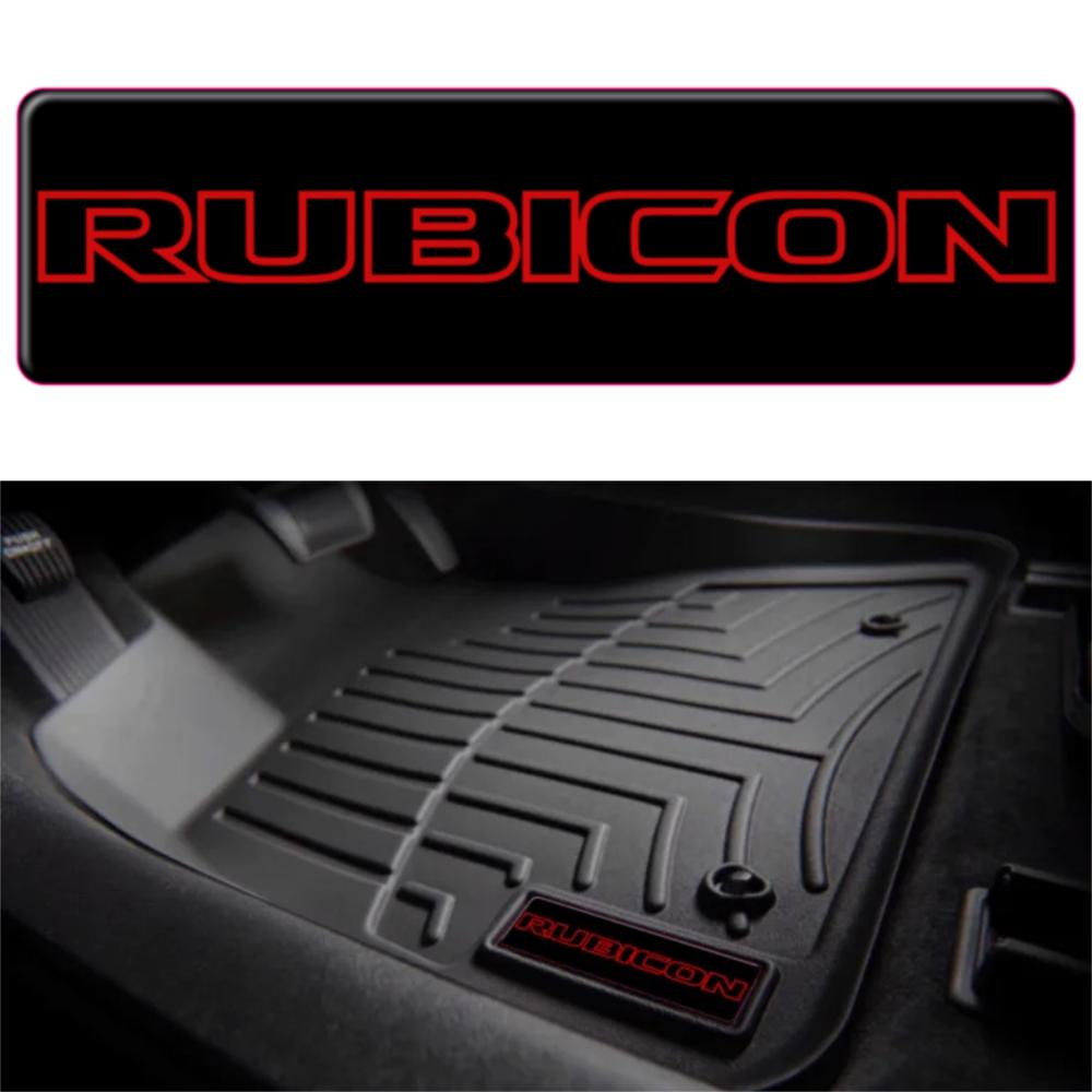 Jeep Rubicon WeatherTech Floor Mat Badge