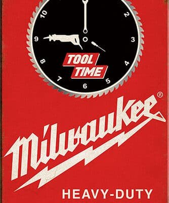 Milwaukee Tool Time Vintage Sign