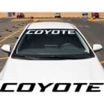 Coyote Mustang Windshield Banner
