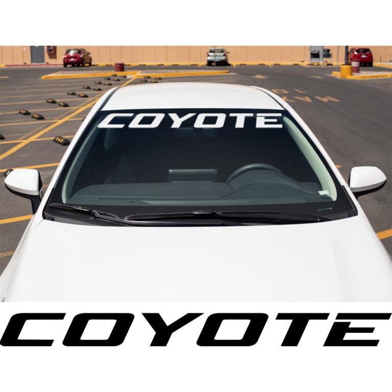 Coyote Mustang Windshield Banner