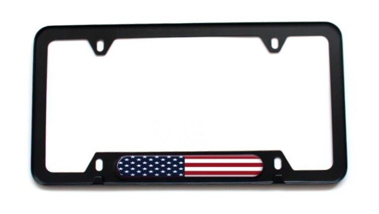 American Flag License Plate Frame