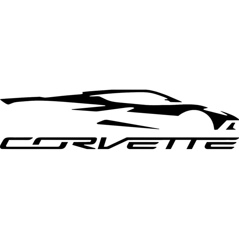 Corvette C8 Silhouette Decal sticker