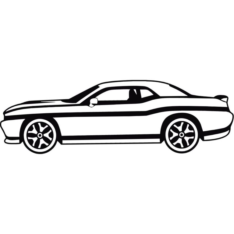 Dodge Challenger Silhouette Decal