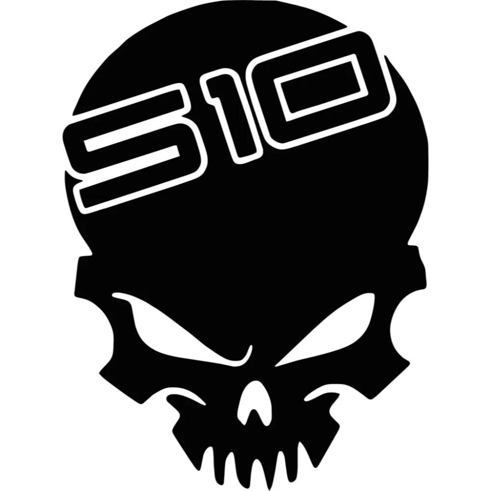 Chevy S10 Skull Decal