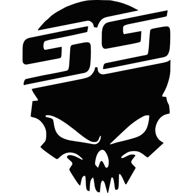 Chevy SS Skull Decal