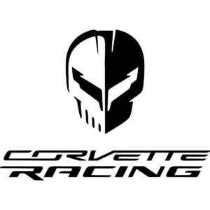 Corvette Racing Jake Skull Decal
