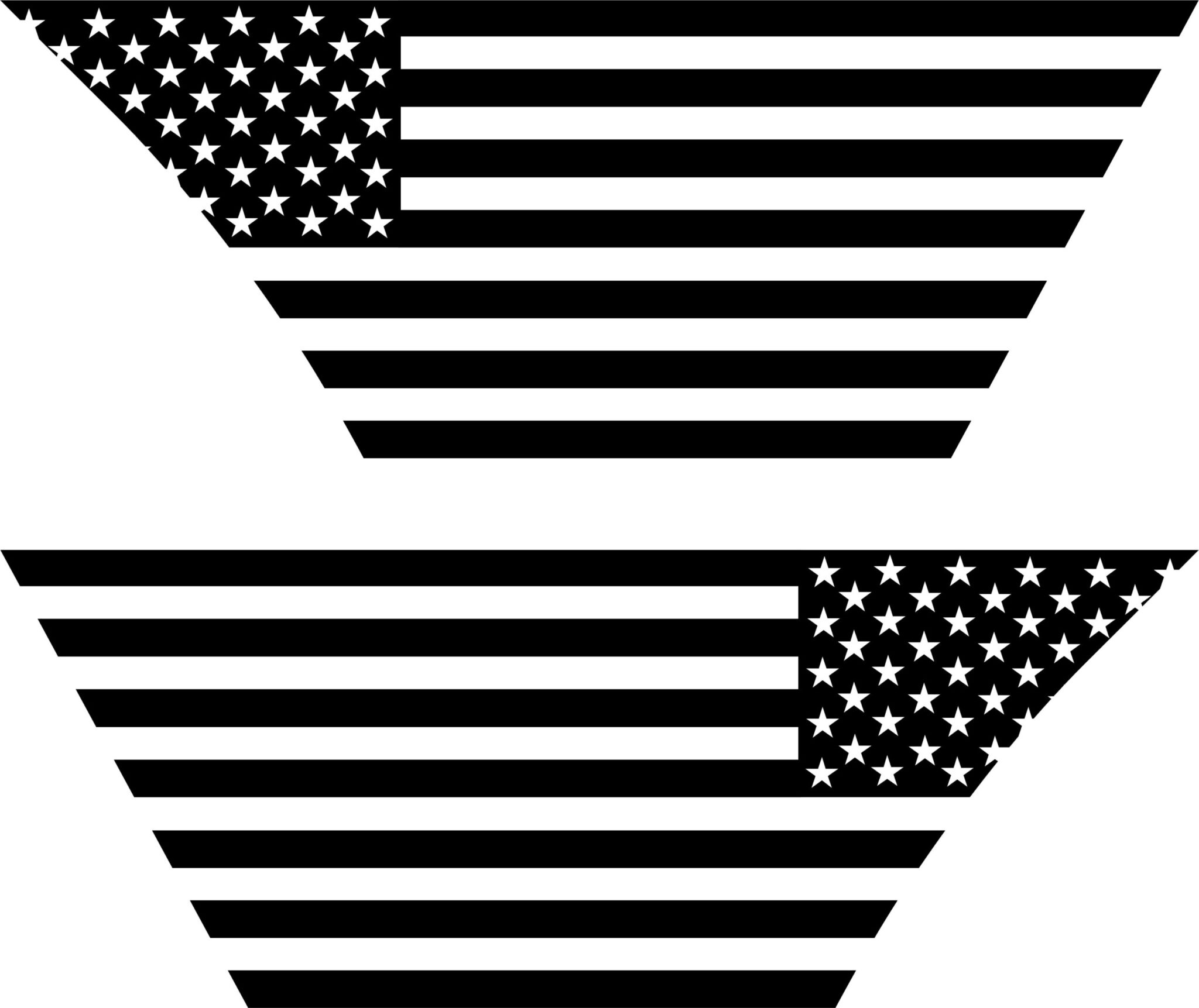 Jeep JL Fender Vent American Flag Decal