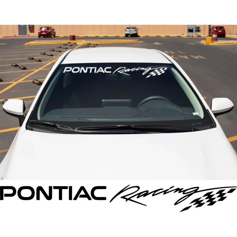 Pontiac Racing Windshield Banner